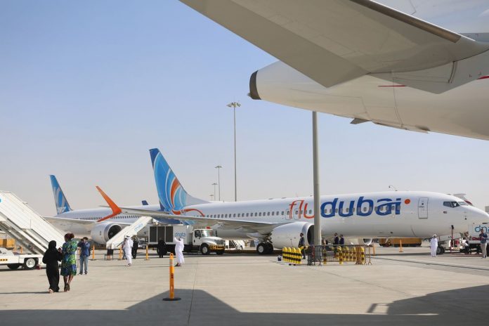 A Boeing Co. 737 MAX8 aircraft, operated by FlyDubai