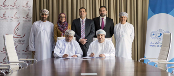 OAB, Majan College at MoU signing ceremony of new e-payment gateway