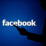 facebook logo in background