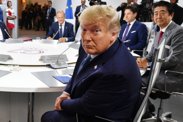 US president donald trump at G-7 summit