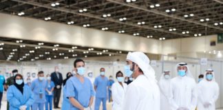 Hamdan bin Mohammed visits field hospital in DWTC