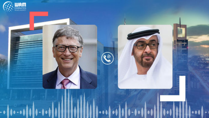 Mohamed Bin Zayed and Bill Gates Discuss Humanitarian Cooperation, Coronavirus Developments