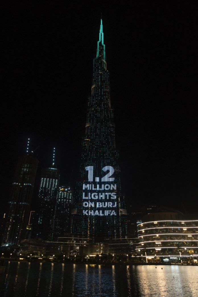 Burj Khalifa lights up, secures 1.2 million meals in one week of the World’s Tallest Donation Box