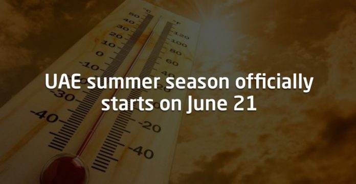 UAE summer season officially starts on June 21