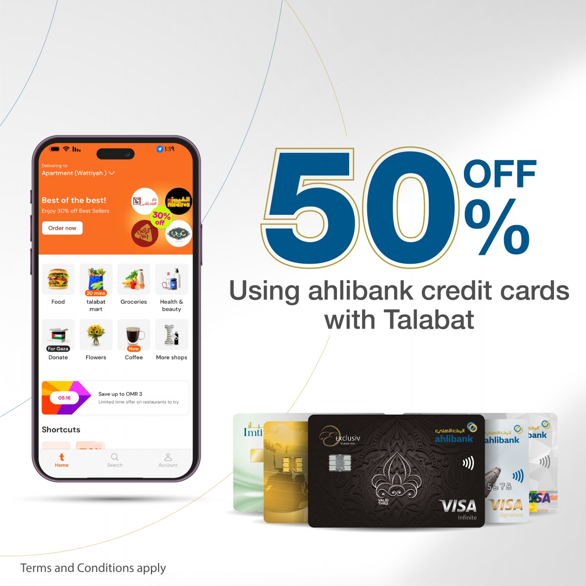 Ahlibank Offers An Exclusive Discount Of Up To 50 Through Talabat OERLive OER Live Oman